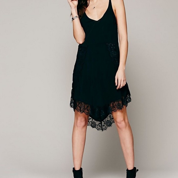 Free People Dresses & Skirts - Free People Eyelash Lace Trim Dress